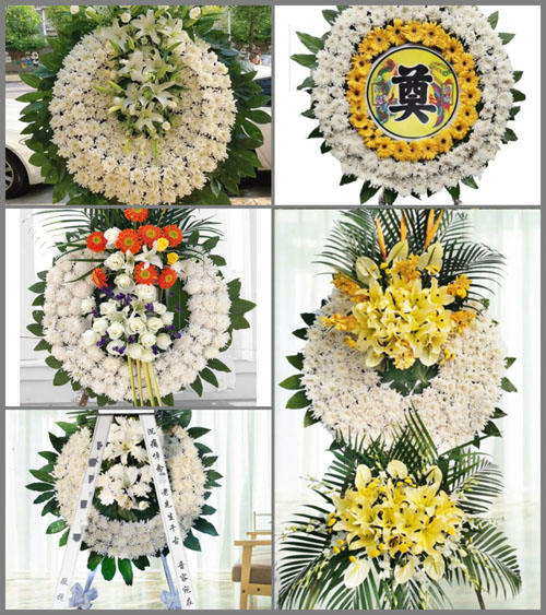 湖北孝感市大悟县高店乡付湾村花圈速递